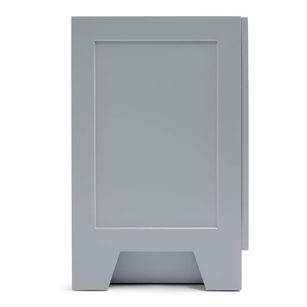 Taylor 72" Gray Double Freestanding Vanity with Brass Hardware