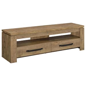 Elkton Mango Engineered Wood TV Stand with 2-Drawers Fits TV's up to 65 in.