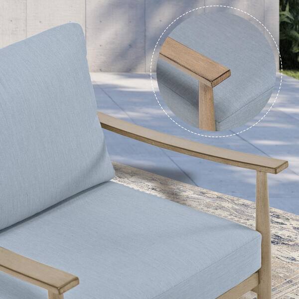 EGEIROSLIFE 3-Piece Aluminum Patio Conversation Set with