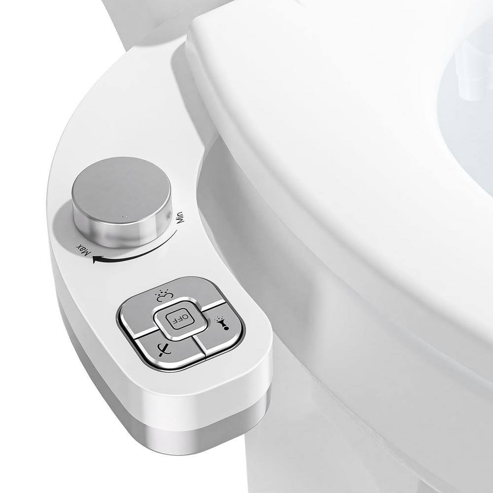 Silver Dual Nozzle Non-Electric Bidet Part Bidet Attachment with Nozzle Self Cleaning and Adjustable Water Pressure price history on PriceWatchPro