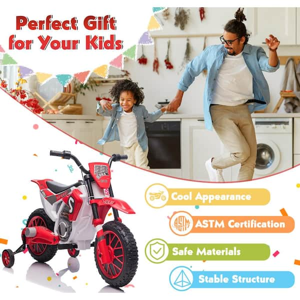 Dirt bikes for toddlers with training clearance wheels