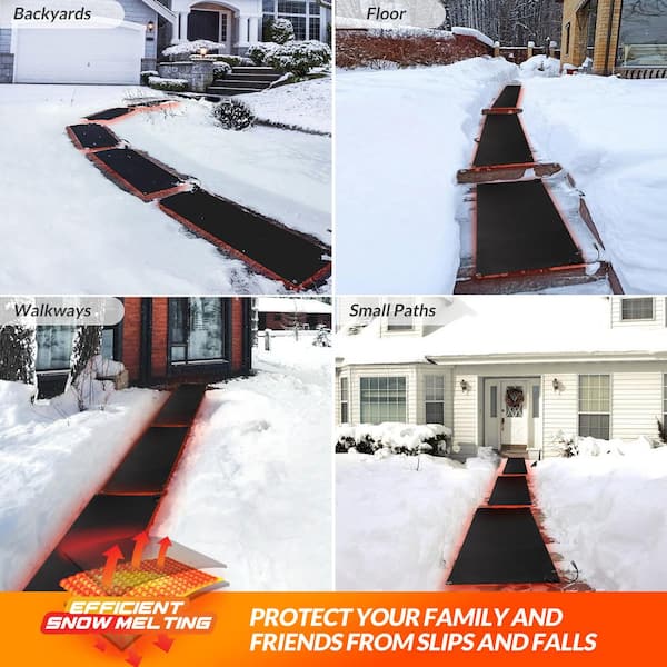 Cozy Products 34 in. x 38 in. Ice-Away Snow Melting Mat ICE-SNOW