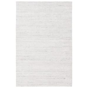 Mona 5 ft. x 8 ft. Cream/Blue Solid Handmade Indoor/Outdoor Area Rug