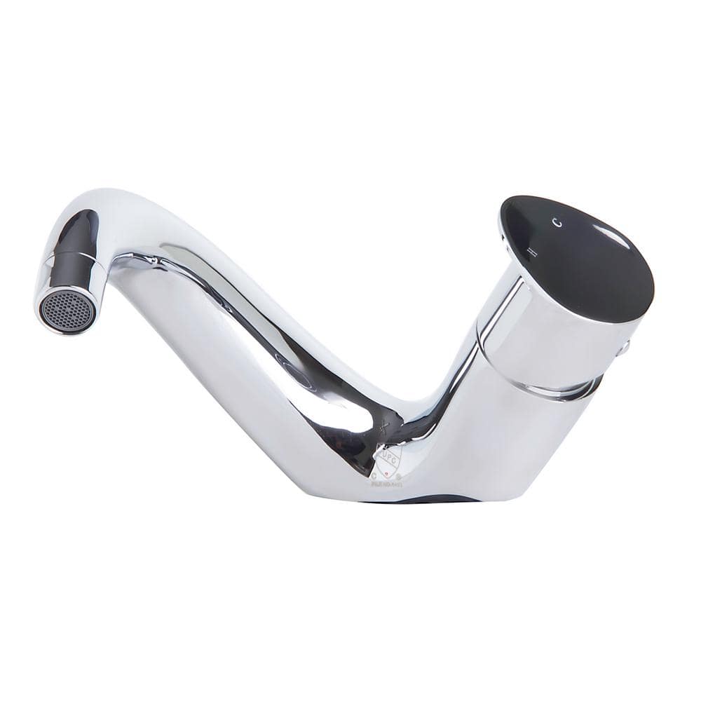 Wave Polished Chrome Single Lever Bathroom Faucet