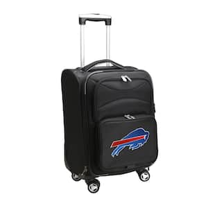 NFL Buffallo Bills 21 in. Black Carry-On Spinner Softside Suitcase