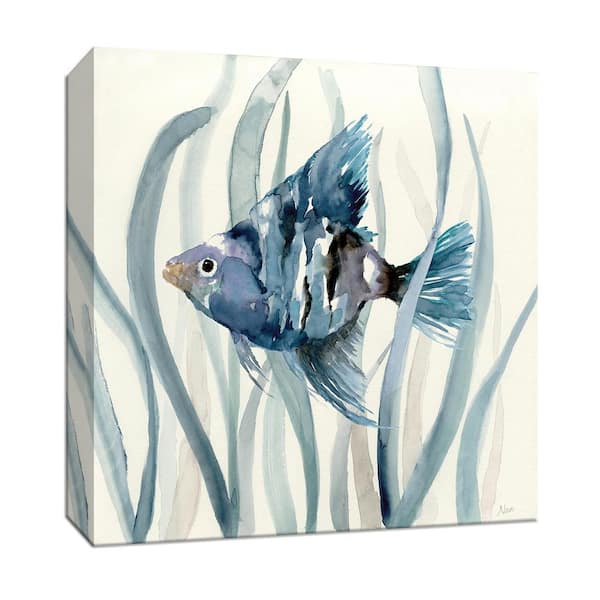 PTM Images 15 in. x 15 in. ''Fish in Seagrass II'' Canvas Wall Art