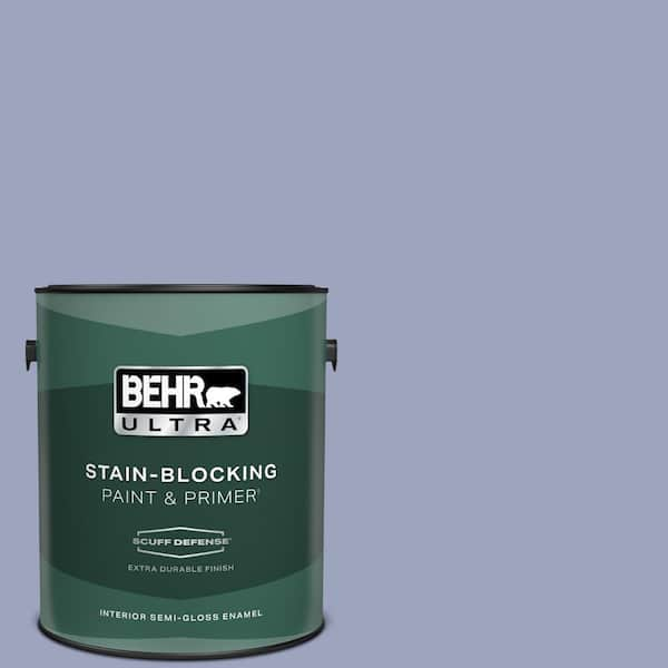 BEHR ULTRA 1 gal. #620D-4 Veranda Iris Extra Durable Semi-Gloss Enamel Interior Paint & Primer