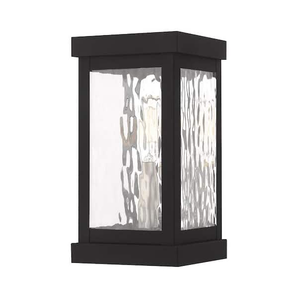 Livex Lighting Hopewell 1 Light Black Outdoor Wall Sconce