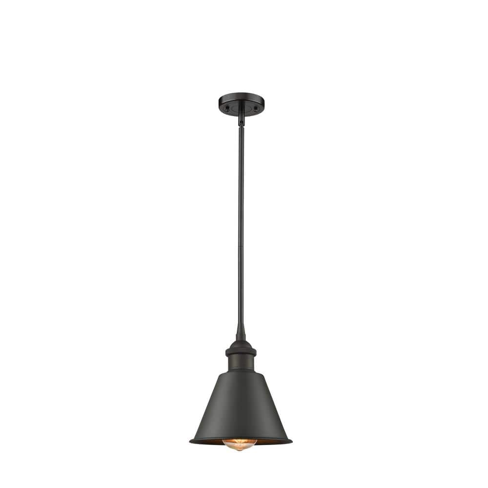 Innovations Smithfield 1 Light Oil Rubbed Bronze Cone Pendant Light With Oil Rubbed Bronze Metal