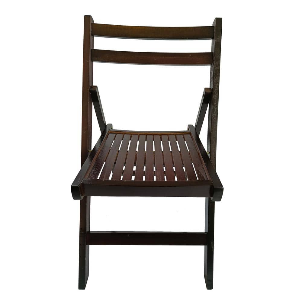 Cherry Brown Solid Wood Folding Outdoor Lounge Chair (Set of 4) price history on PriceWatchPro