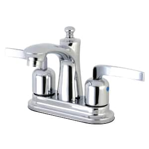 Centurion 4 in. Centerset Double Handle Bathroom Faucet in Polished Chrome