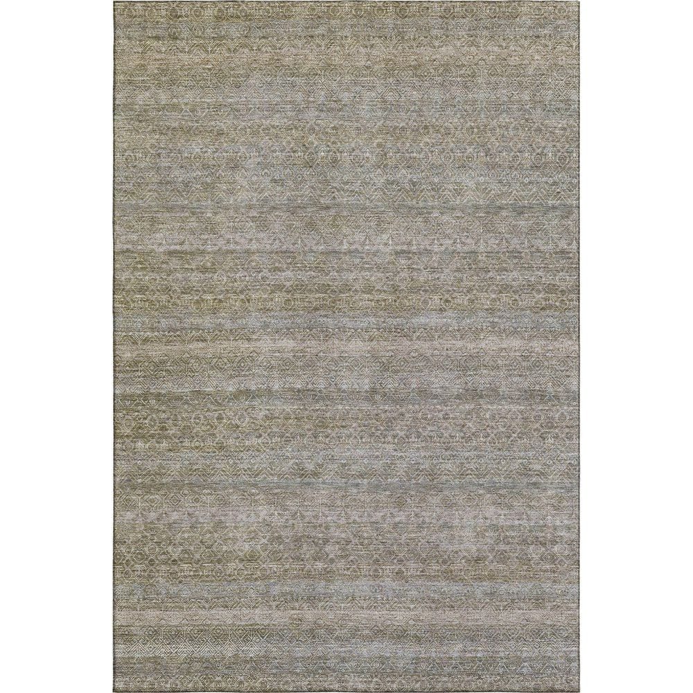 Addison Rugs Mayfield Premium Machine Washable Abstract AMF2105 Khaki 9 ...