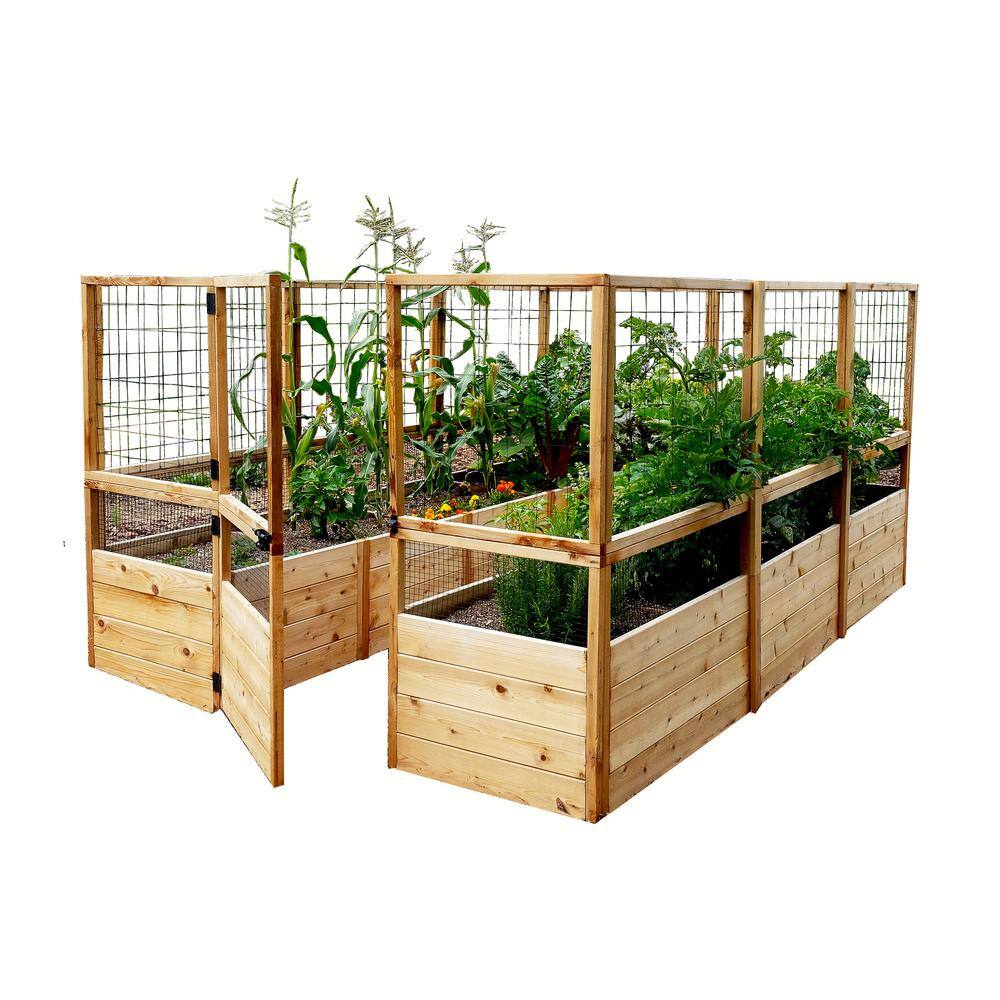 Outdoor Living Today 8 Ft X 12 Ft Garden In A Box With Deer Fencing Rb812dfo The Home Depot
