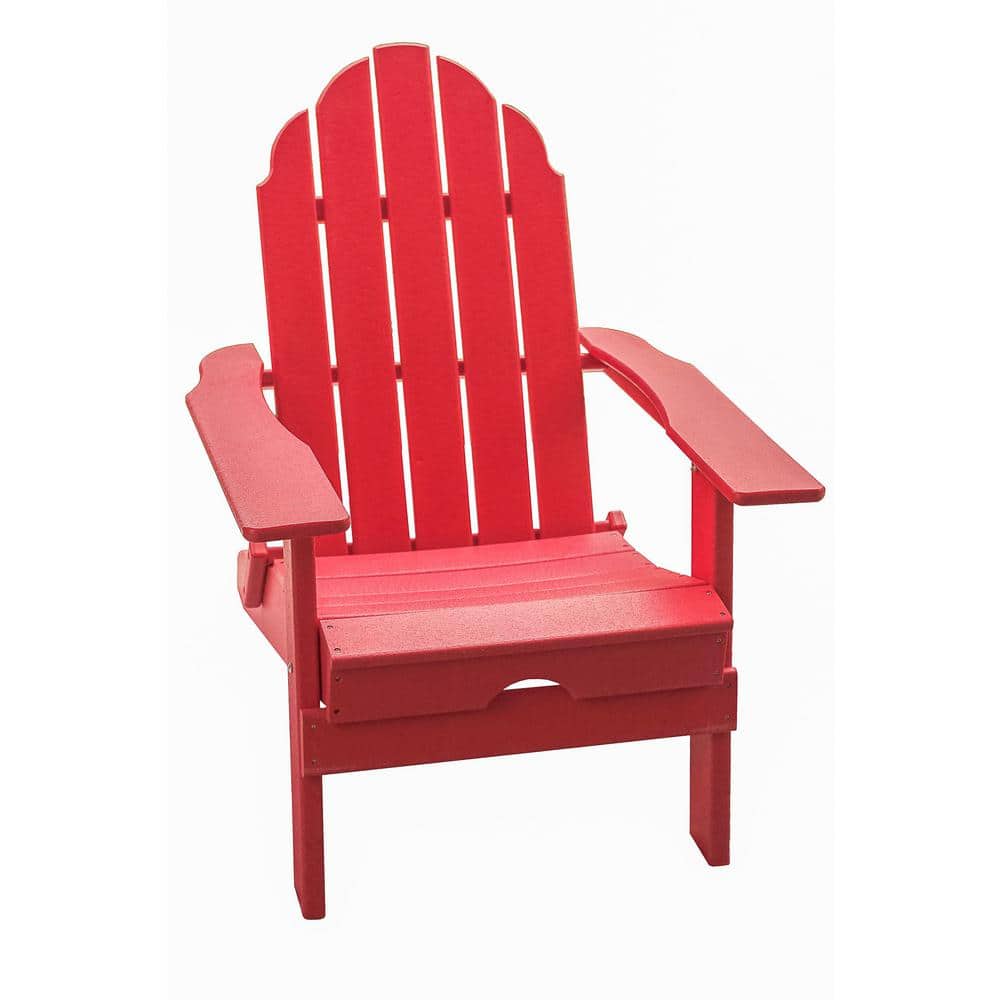 Foldable Adirondack Chair Weather Resistant, Outdoor Garden, Patio, Lawn, Deck, Backyard, 37.8 in. Tall, Red price history on PriceWatchPro