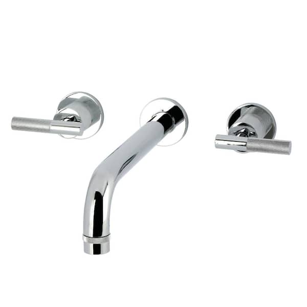 Convergent 2-Handle Wall Mount Roman Tub Faucet in Polished Chrome