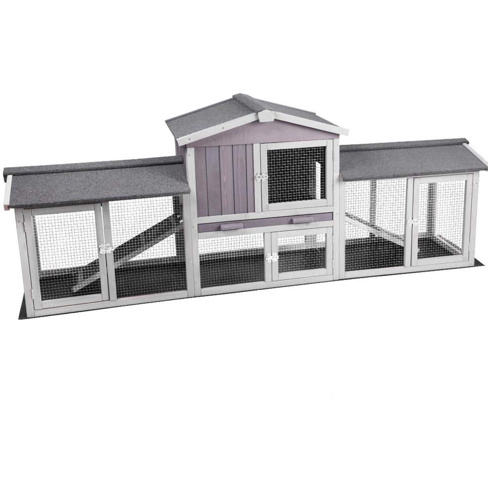 Extra Large Rabbit Hutch Chicken Coop for 2-3 Small Pets (Inner Space 9.6 sq. ft.) price history on PriceWatchPro