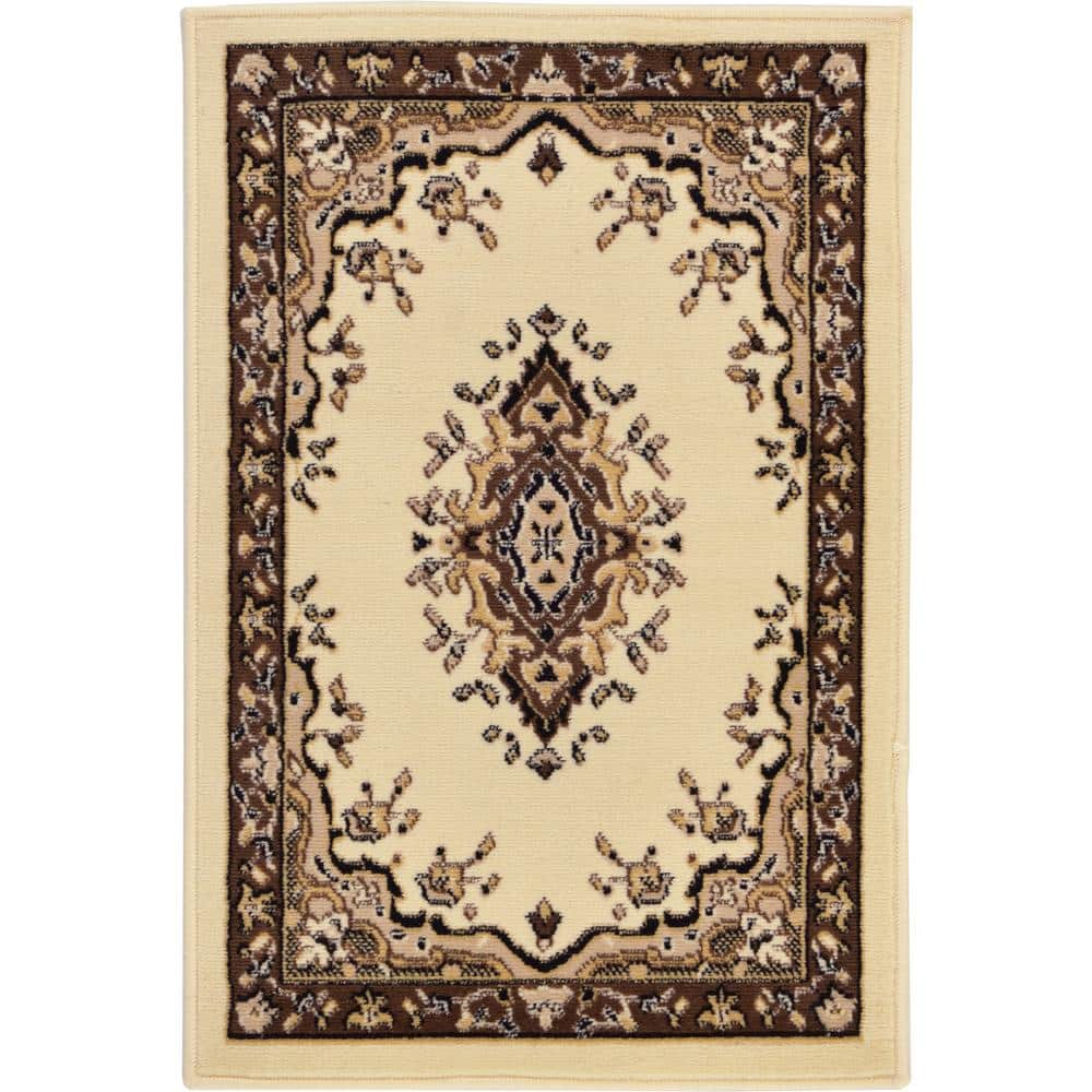 Unique Loom Reza Washington Ivory 2' 2 x 3' 0 Area Rug 3119179 The Home Depot