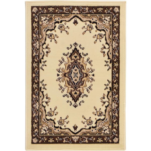 Unique Loom Reza Washington Ivory 2' 2 x 3' 0 Area Rug