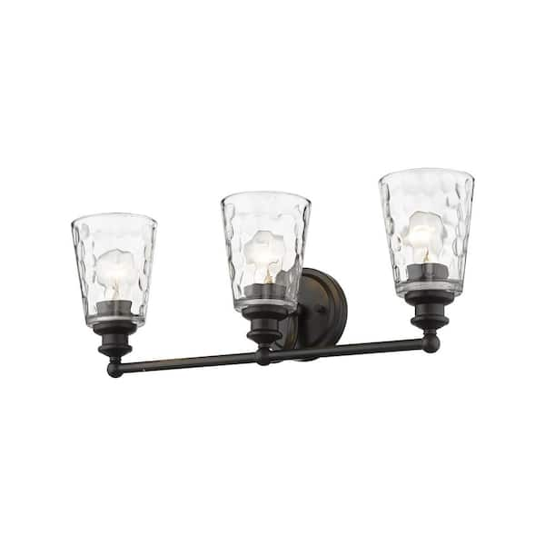 Mae 22-3/4 in. 3-Light Oil-Rubbed Bronze Vanity Light