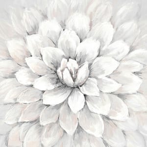 "White Chrysanthemum" by Marmont Hill Unframed Canvas Nature Art Print 40 in. x 40 in.