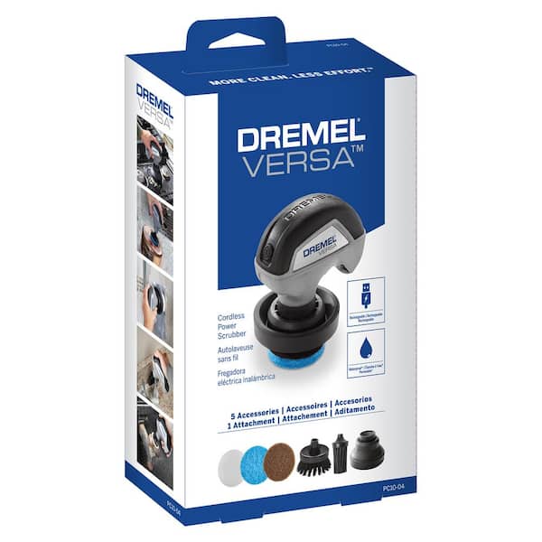 Dremel Versa 4-Volt Cordless Tool Max - Lithium-Ion Home Depot Cleaning Power Scrubber PC10-04 The Kit