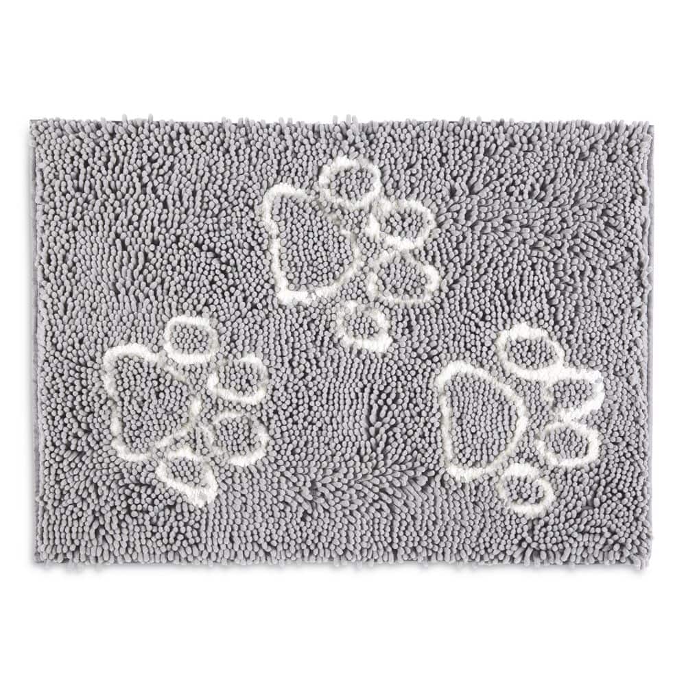 Super Area Rugs Decorative Dog Feeding Mat Natural Cotton Easy Clean Paw  Print Rectangle 15 X 23 Charcoal & Reviews