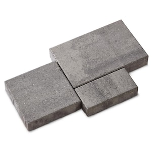 Reno 14.75in. x 9.875 in. x 2.375 in. Rectangle Cascade Face Mix Concrete Paver Pallet (114-pieces/70.5 sq. sf./Pallet)