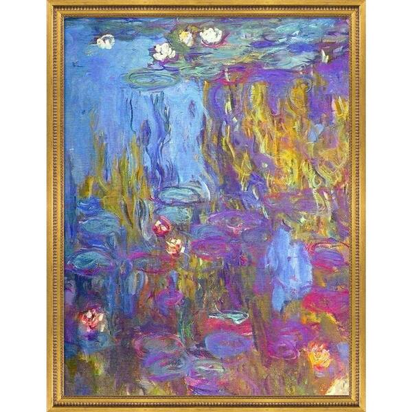 LA PASTICHE Water Lilies, 1917 by Claude Monet Versailles Gold Queen ...