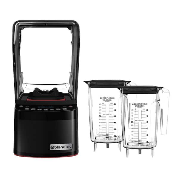 Blendtec Stealth 885, 2-90 oz. Wild Side Jars, 9-Speeds, Black Countertop Blender with 42-Preprogrammed Cycles and Pulse Function