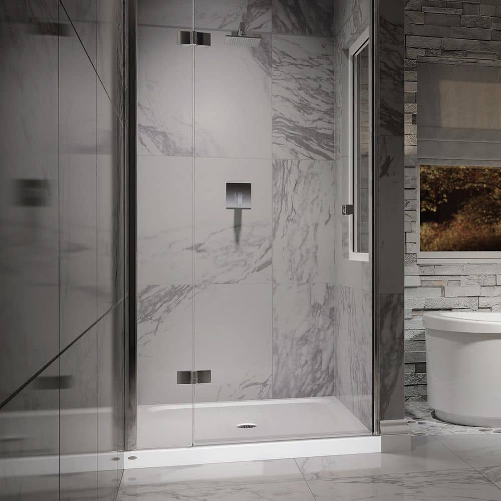 White Acrylic 60" x 36" Center Drain Shower Base