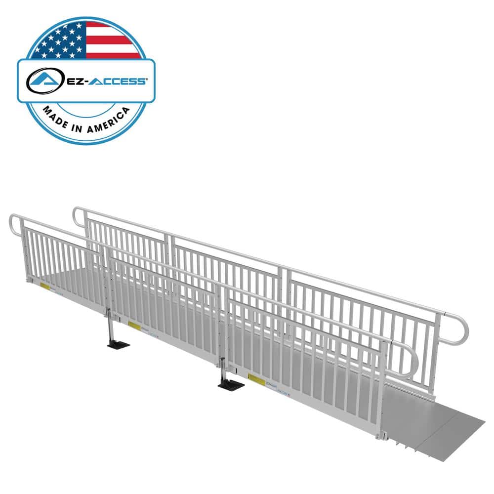 PATHWAY 3G 18 ft. Wheelchair Ramp Kit with Solid Surface Tread and Vertical Picket Handrails price history on PriceWatchPro