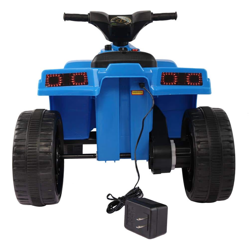 Blue 6V Battery Powered Kids Electric Quad ATV