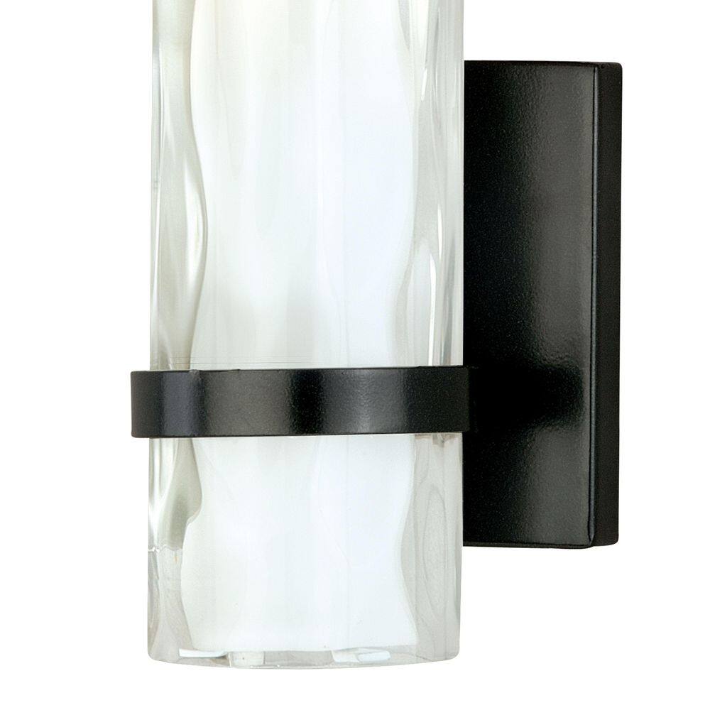 Elegant Bronze 13.5" Dimmable Vanity Wall Sconce with Frosted Glass