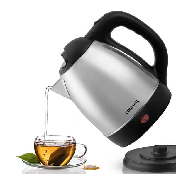 1.2 L Stainless Steel Electric Cordless Tea Kettle, Small