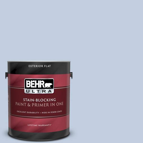 BEHR ULTRA 1 gal. #UL240-13 Monet Flat Exterior Paint and Primer in One