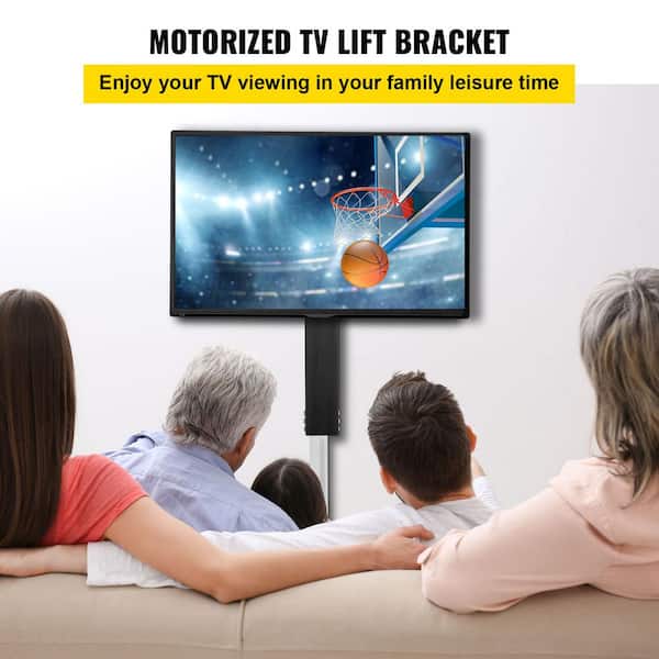 Motorized TV Lift Mount Bracket For 32-70" TVs Heavy-Duty Electric 110v Plug 