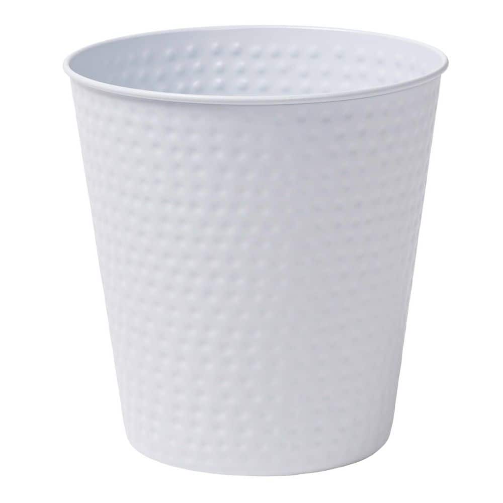 Axel Modern Minimalist Hammered Steel 2 Gal. Wastebasket, Matte White price history on PriceWatchPro
