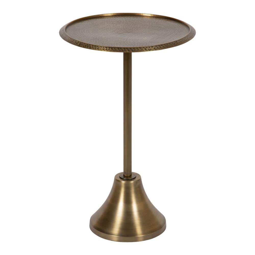 Kate and Laurel Karlsen Wood and Metal Slim Side Table - On Sale