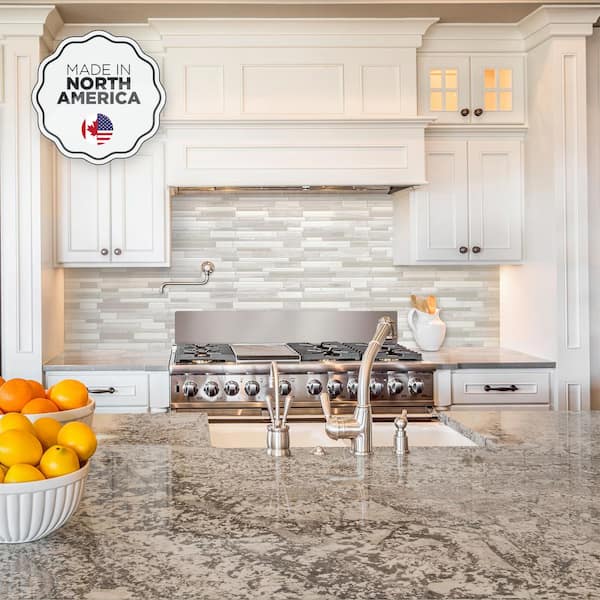 Milano Fabrini 11.55 in. W x 9.63 in. H Taupe Peel and Stick Decorative Mosaic Wall Tile Backsplash (4-Pack) Milano Fabrini 11.55 in. W x 9.63 in. H Taupe Peel and Stick Decorative Mosaic Wall Tile Backsplash (4-Pack)