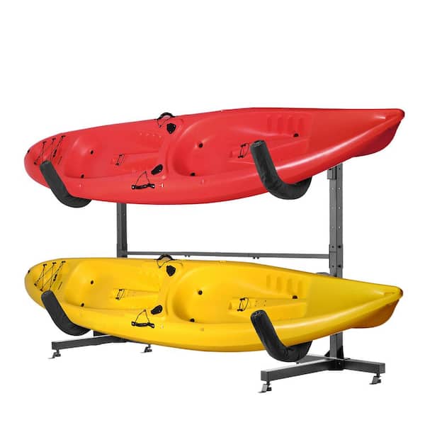 Bonnlo Kayak Stand Freestanding, Storage Rack for Two-Kayak, Canoe