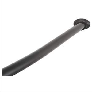 72 in. Adjustable Curved Shower Rod in Oil-Rubbed Bronze