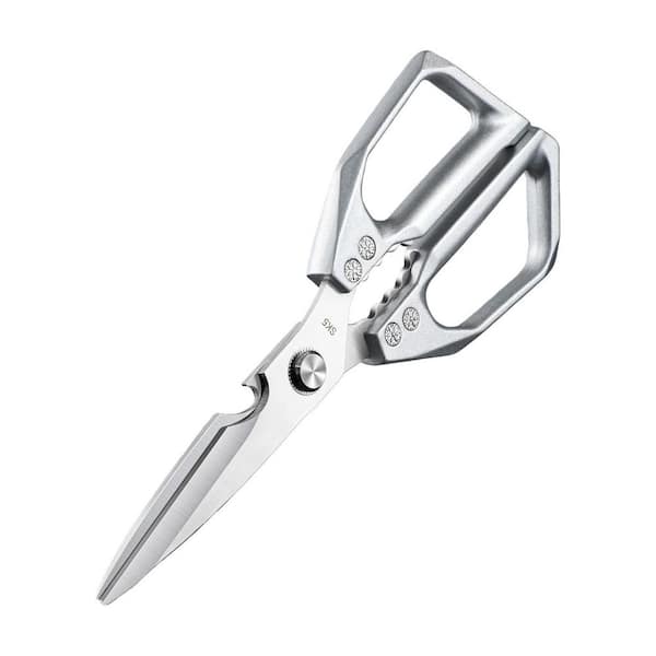 Dishwasher Safe Silver Stainless Steel All-Purpose Kitchen Shears
