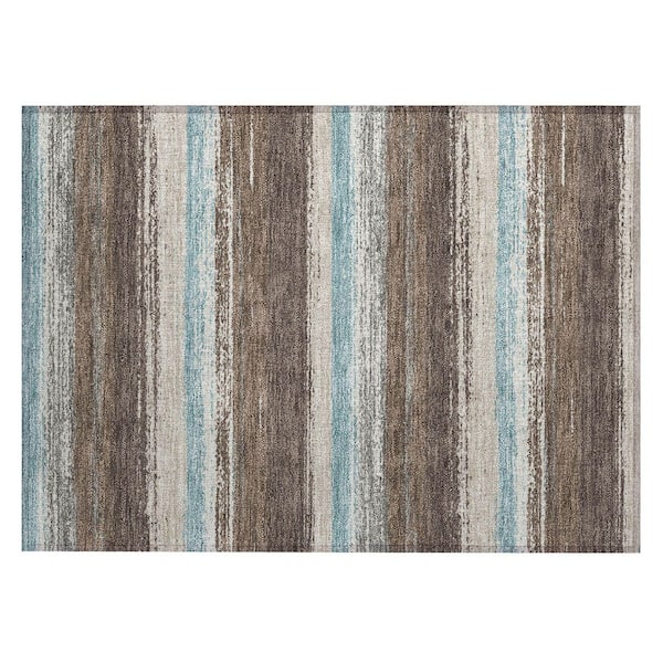 Chantille Machine Washable Indoor/Outdoor Abstract ACN2707 Brown 2 ft. x 3 ft. Accent Rug