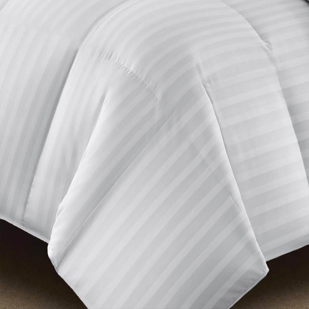Twin White Cotton Down Alternative Comforter Set