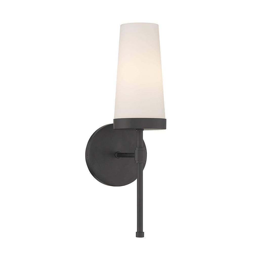 Haynes 1 Light Wall Sconce in Matte Black