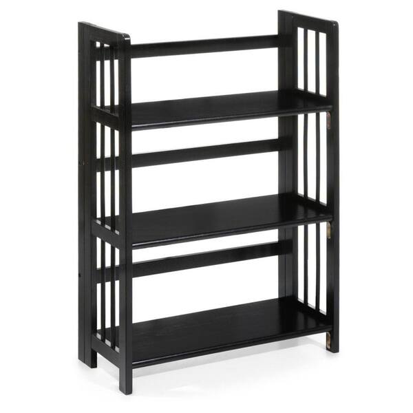 Unbranded Black Folding/Stacking Open Bookcase