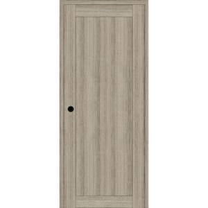 1 Panel Shaker 30 in. x 84 in. Right Hand Active Shambor Wood DIY-Friendly Single Prehung Interior Door