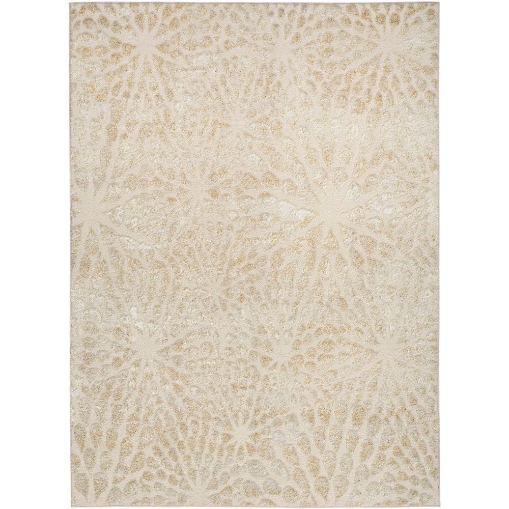 UPC 099446993595 product image for Ambiance Ivory Gold 4 ft. x 6 ft. Abstract Contemporary Area Rug | upcitemdb.com