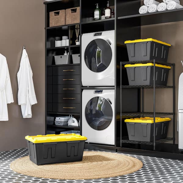 Seville Classics 4-Tier Storage Tote Bin Shelving Rack, 33 in. W x Seville Classics 4-Tier Storage Tote Bin Shelving Rack, 33 in. W x