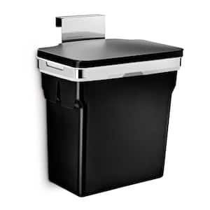 10-Liter Black In-Cabinet Trash Can